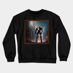 Steampunk Robot Warrior Crewneck Sweatshirt